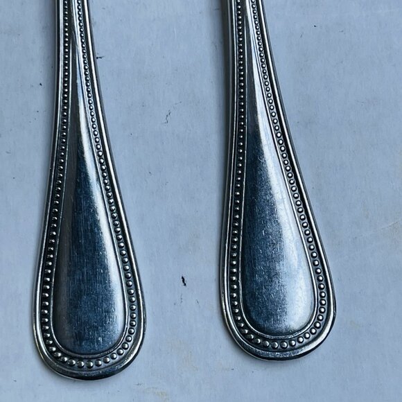 OXFORD HALL Stratton Stainless Flatware Beaded Edge Crafted in Japan Dinner Fork - Picture 6 of 8